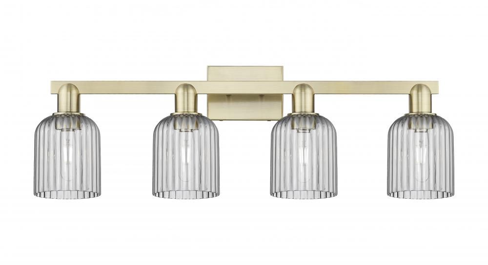 Bridal Veil - 4 Light - 36 inch - Antique Brass - Bath Vanity Light