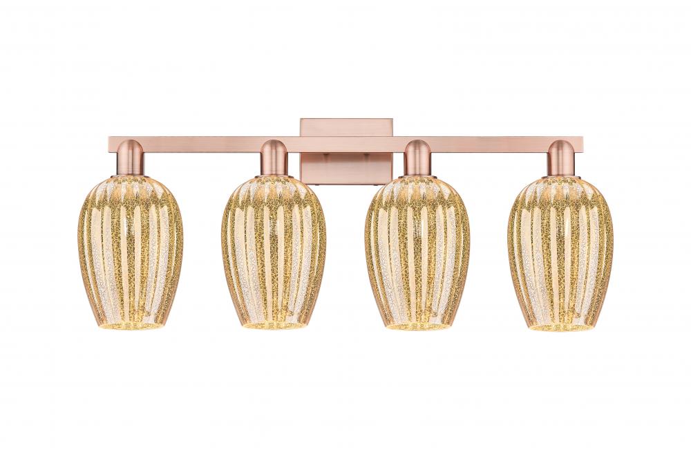 Preston - 4 Light - 36 inch - Antique Copper - Bath Vanity Light