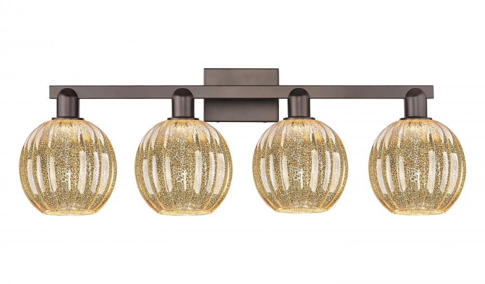 Preston - 4 Light - 36 inch - Oil Rubbed Bronze - Bath Vanity Light