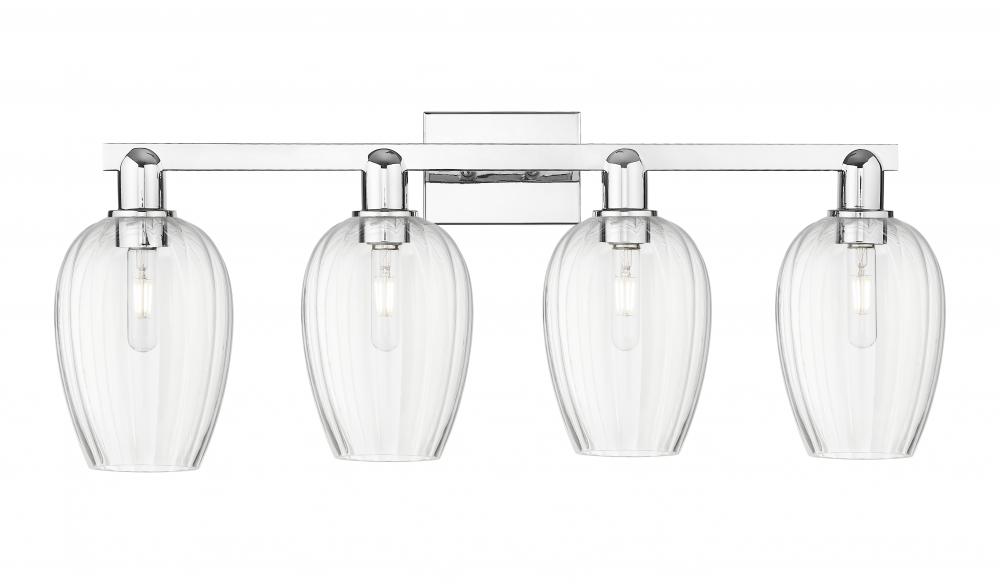 Preston - 4 Light - 36 inch - Polished Chrome - Bath Vanity Light