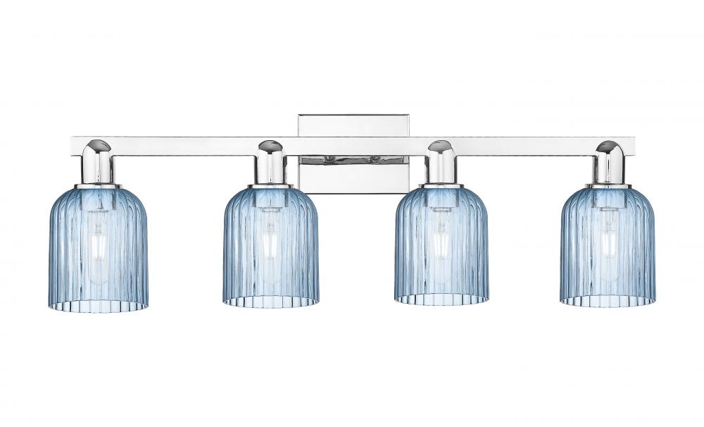 Bridal Veil - 4 Light - 36 inch - Polished Chrome - Bath Vanity Light