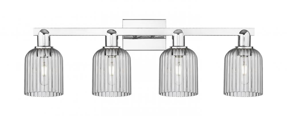 Bridal Veil - 4 Light - 36 inch - Polished Chrome - Bath Vanity Light