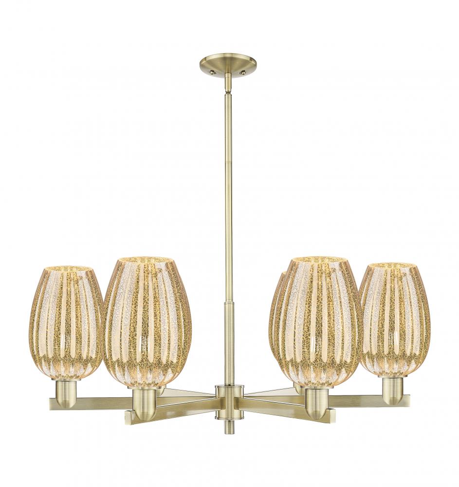 Preston - 6 Light - 24 inch - Antique Brass - Chandelier
