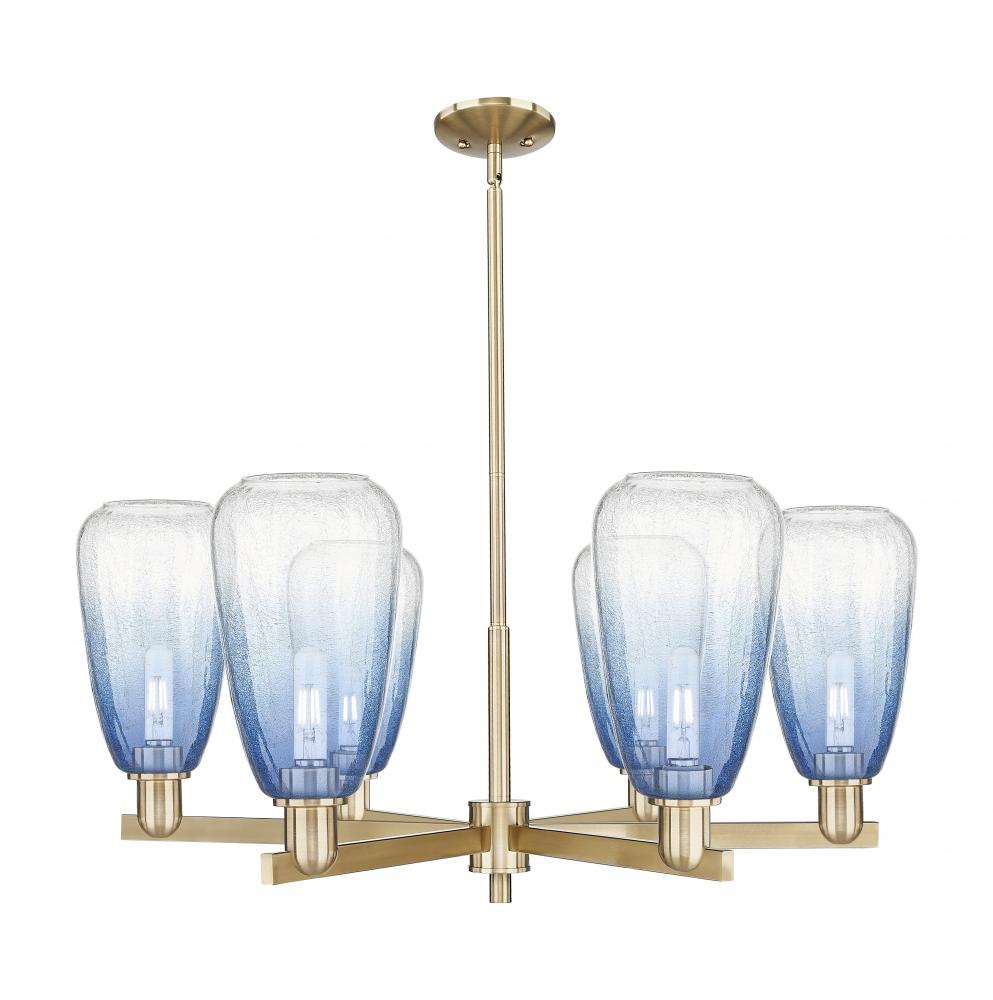 Brookhaven Almond - 6 Light - 24 inch - Champagne Bronze - Chandelier
