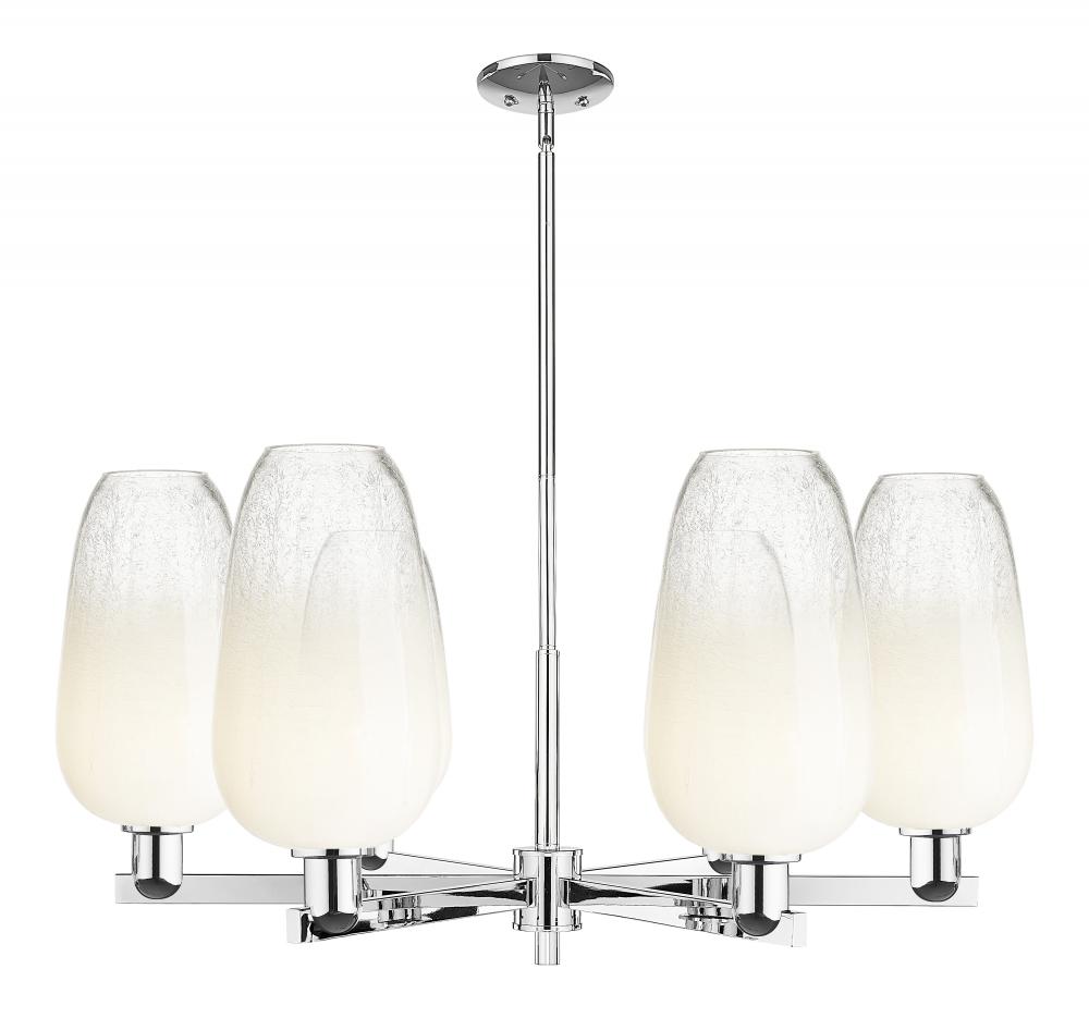 Brookhaven Flute - 6 Light - 24 inch - Polished Chrome - Chandelier