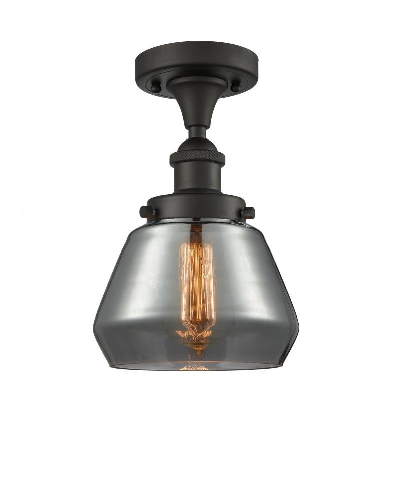 Fulton - 1 Light - 6 inch - Oil Rubbed Bronze - Semi-Flush Mount