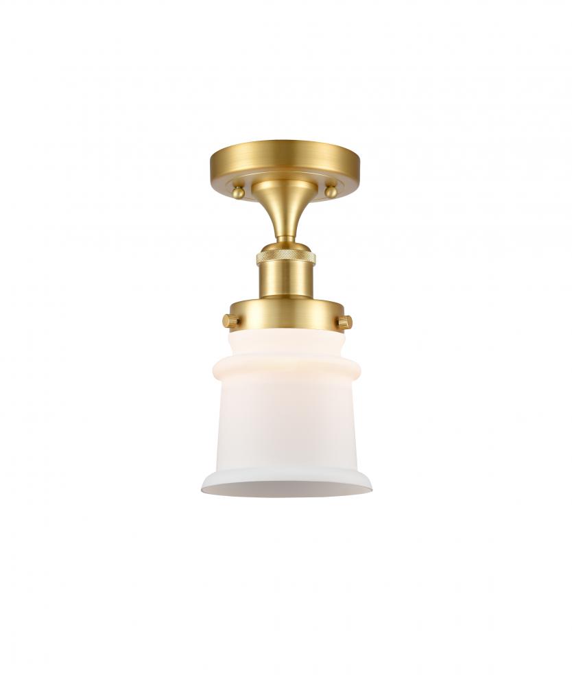 Canton - 1 Light - 6 inch - Satin Gold - Flush Mount