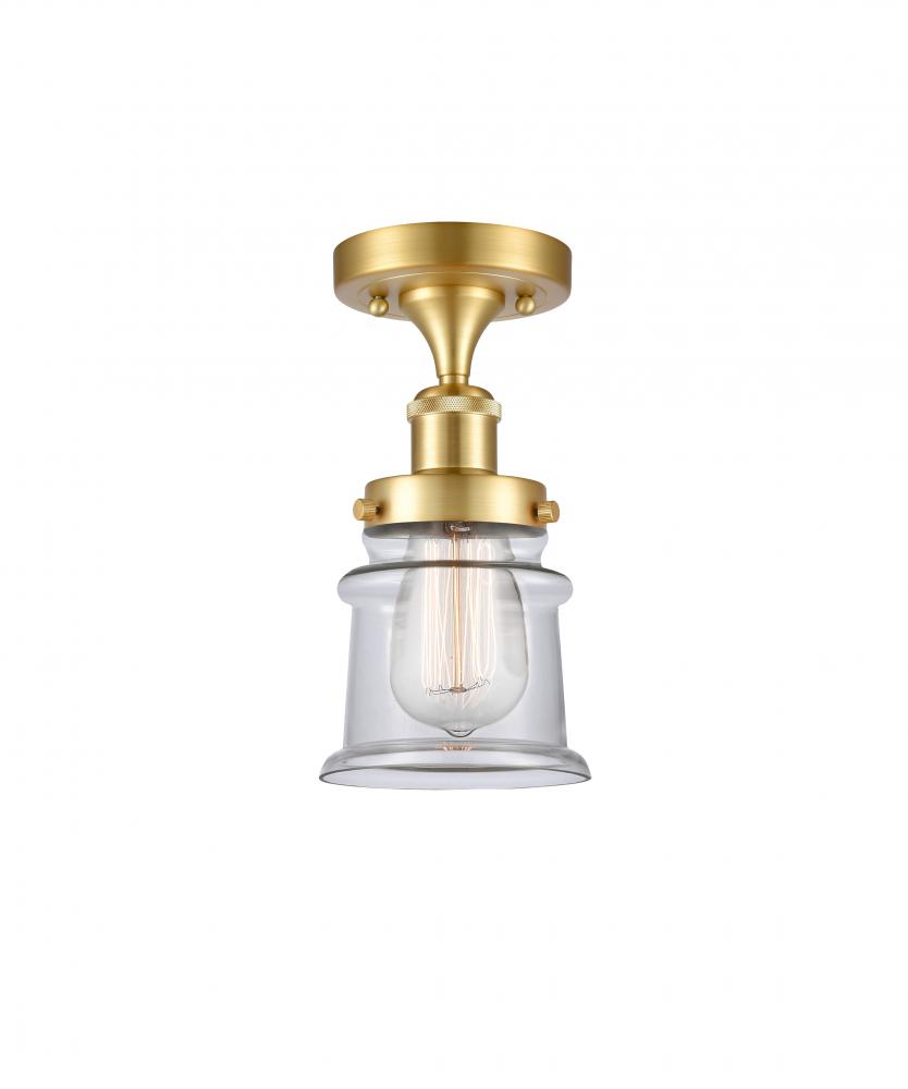 Canton - 1 Light - 6 inch - Satin Gold - Flush Mount