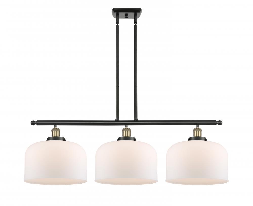 Bell - 3 Light - 36 inch - Black Antique Brass - Stem Hung - Island Light