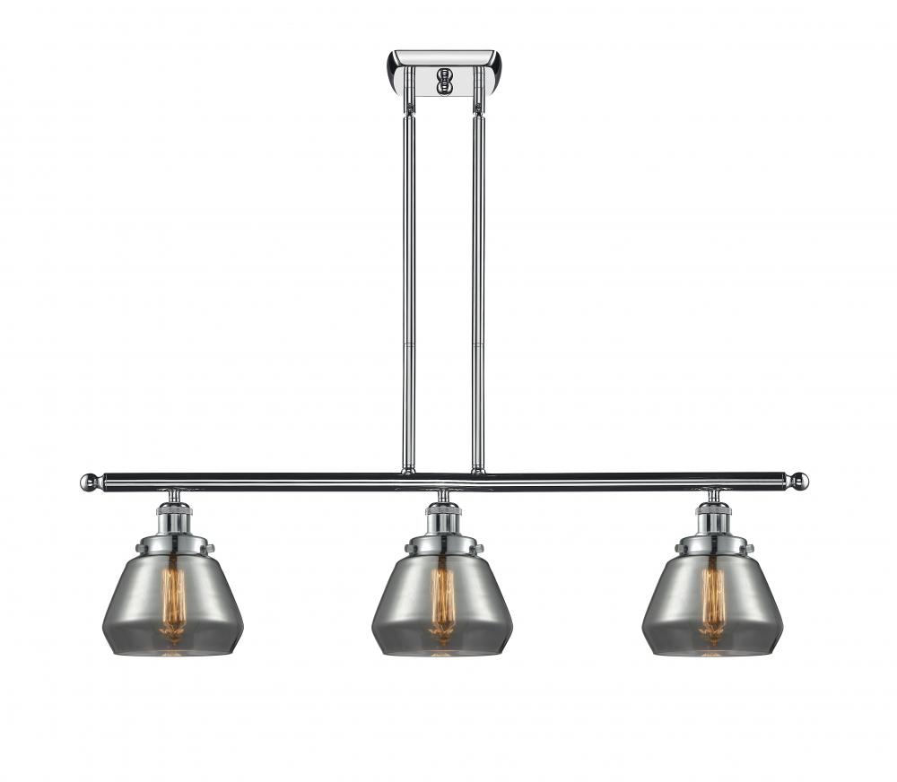 Fulton - 3 Light - 36 inch - Polished Chrome - Stem Hung - Island Light