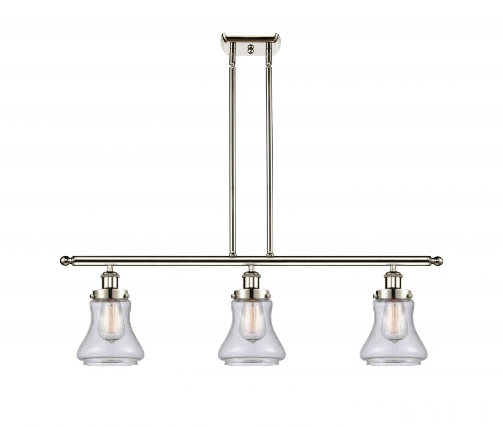 Bellmont - 3 Light - 36 inch - Polished Nickel - Stem Hung - Island Light