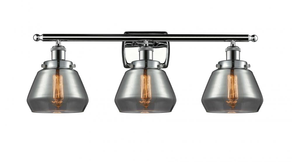 Fulton - 3 Light - 26 inch - Polished Chrome - Bath Vanity Light
