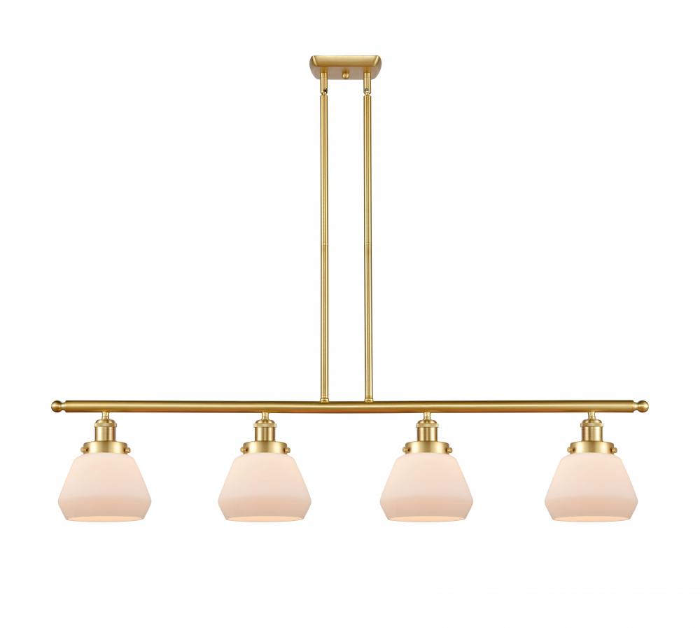 Fulton - 4 Light - 48 inch - Satin Gold - Stem Hung - Island Light