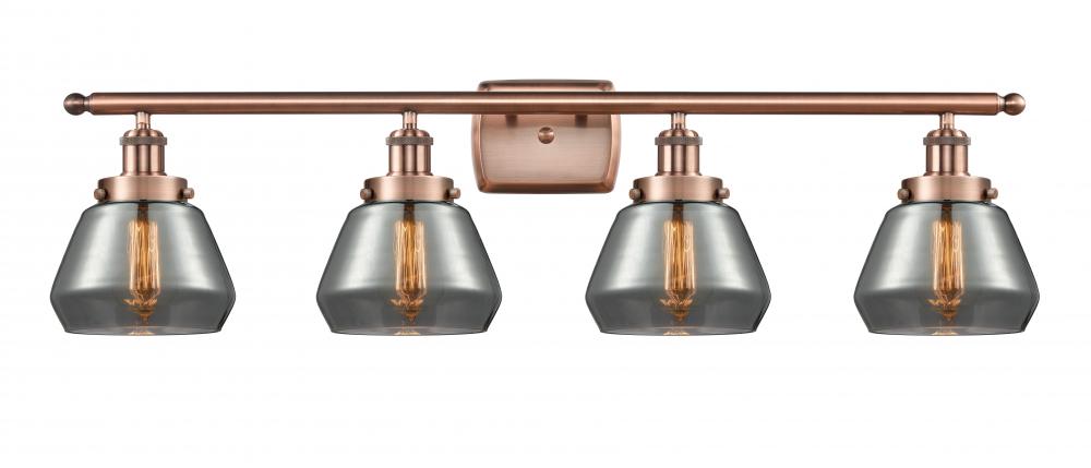 Fulton - 4 Light - 36 inch - Antique Copper - Bath Vanity Light
