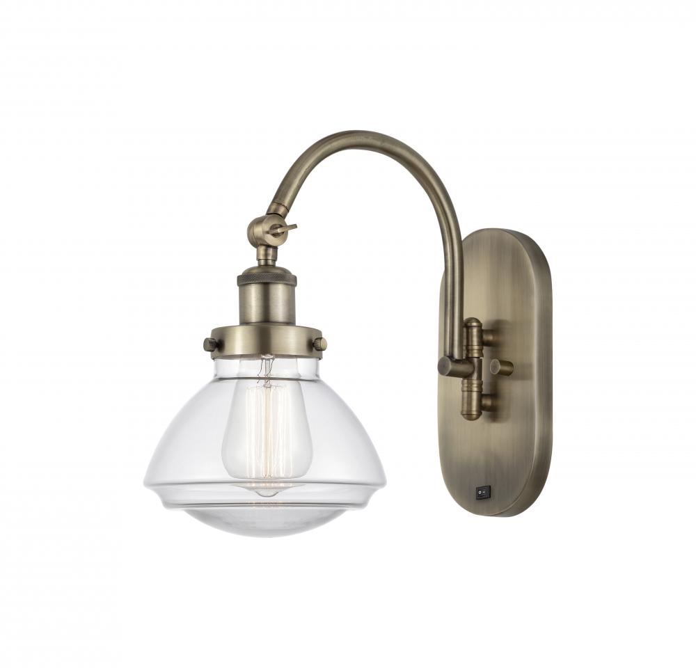 Olean - 1 Light - 7 inch - Antique Brass - Adjustable Swing Arm