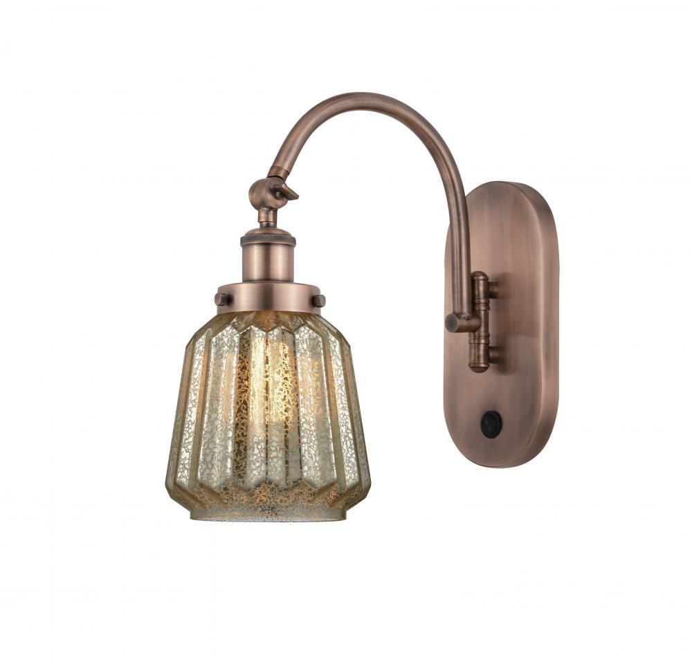 Chatham - 1 Light - 7 inch - Antique Copper - Adjustable Swing Arm