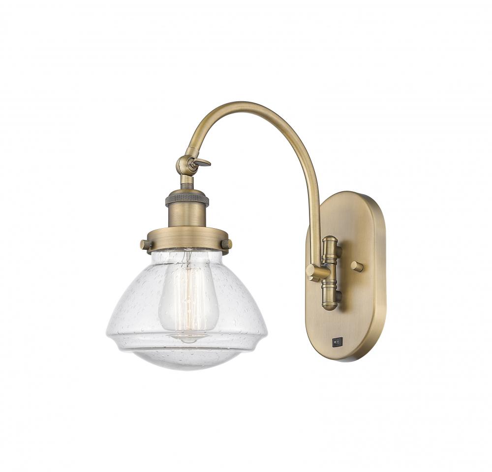Olean - 1 Light - 7 inch - Brushed Brass - Adjustable Swing Arm