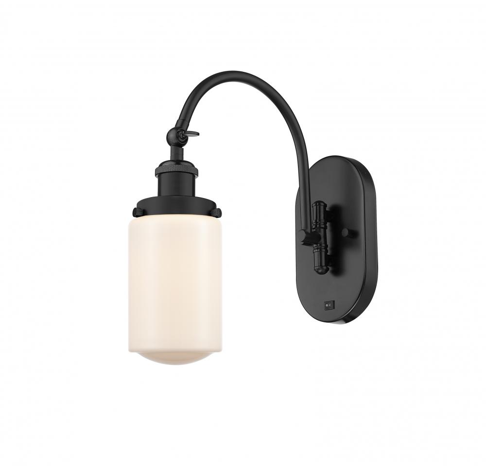 Dover - 1 Light - 5 inch - Matte Black - Adjustable Swing Arm