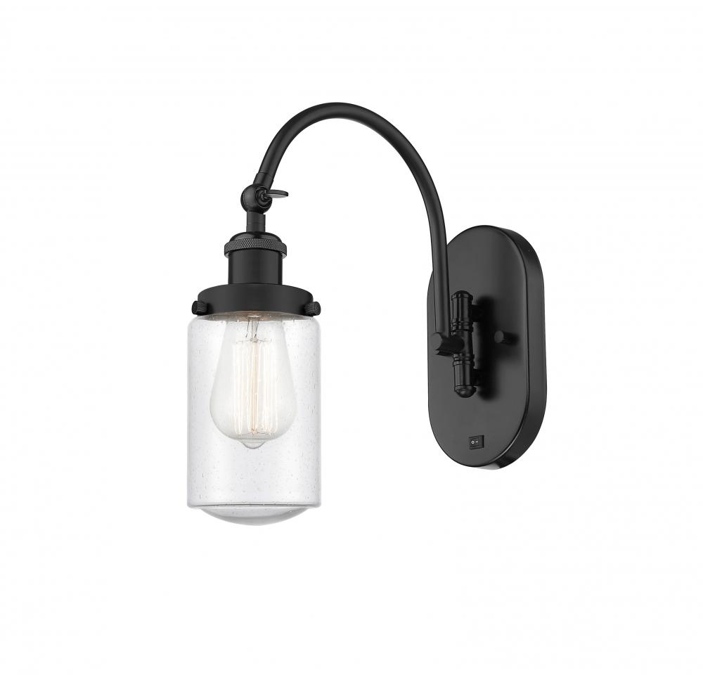 Dover - 1 Light - 5 inch - Matte Black - Adjustable Swing Arm