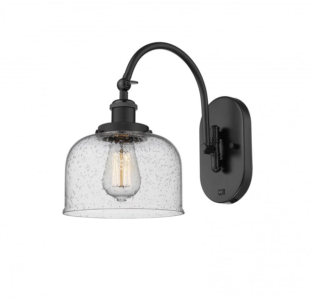 Bell - 1 Light - 8 inch - Matte Black - Adjustable Swing Arm