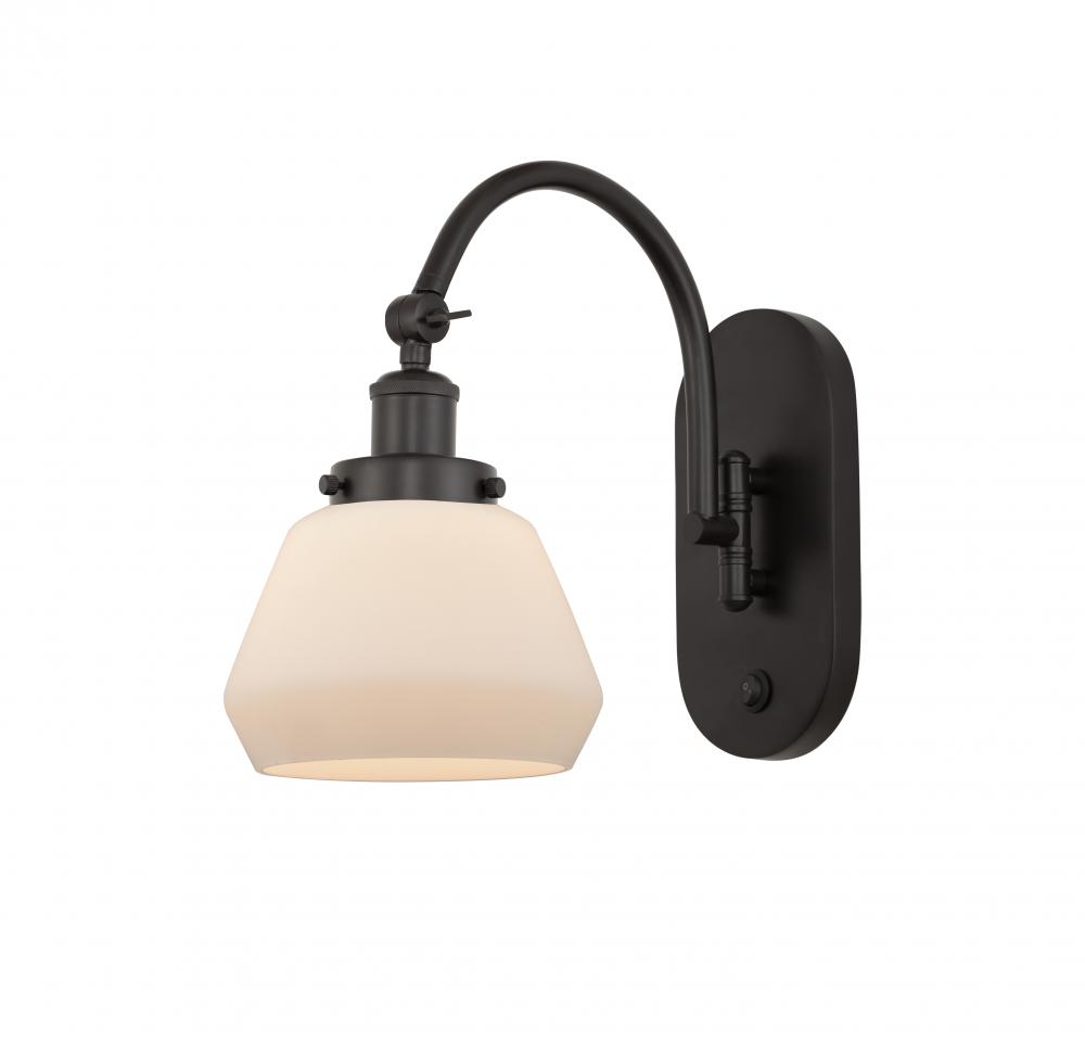 Fulton - 1 Light - 7 inch - Oil Rubbed Bronze - Adjustable Swing Arm