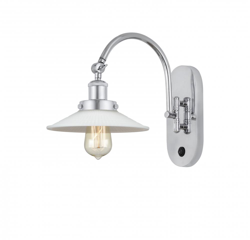 Halophane - 1 Light - 9 inch - Polished Chrome - Adjustable Swing Arm