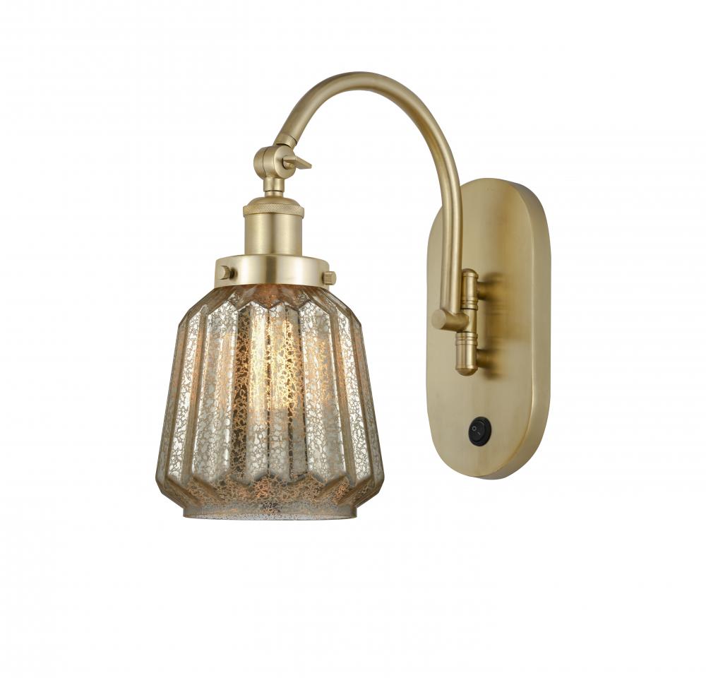 Chatham - 1 Light - 7 inch - Satin Gold - Adjustable Swing Arm