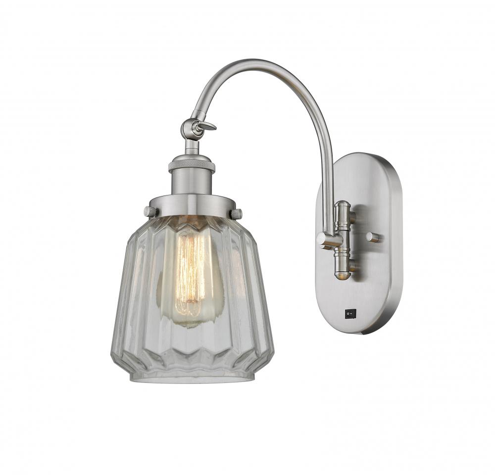 Chatham - 1 Light - 7 inch - Brushed Satin Nickel - Adjustable Swing Arm