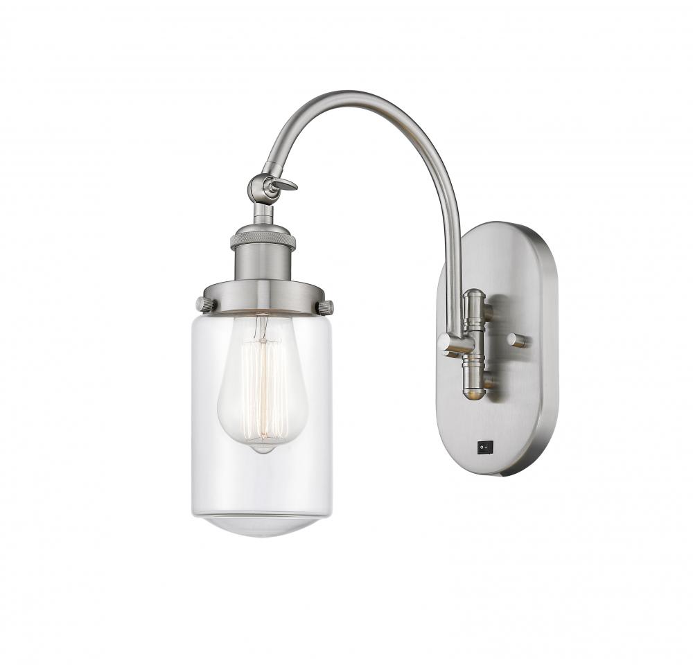 Dover - 1 Light - 5 inch - Brushed Satin Nickel - Adjustable Swing Arm