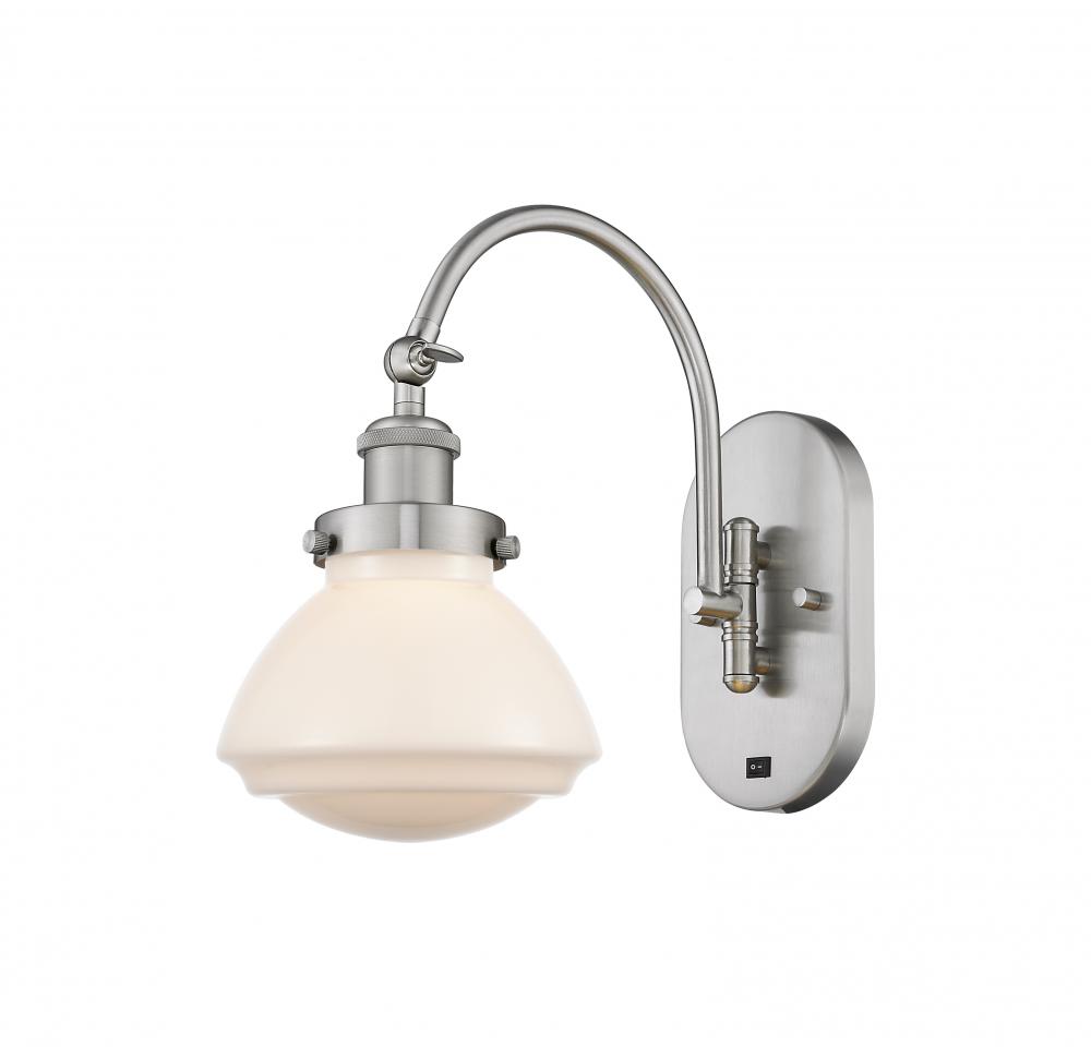 Olean - 1 Light - 7 inch - Brushed Satin Nickel - Adjustable Swing Arm
