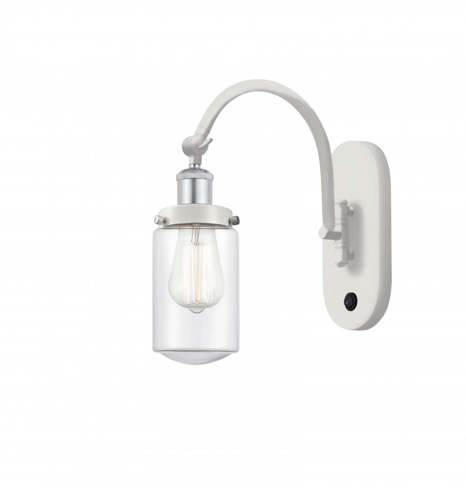 Dover - 1 Light - 5 inch - White Polished Chrome - Adjustable Swing Arm