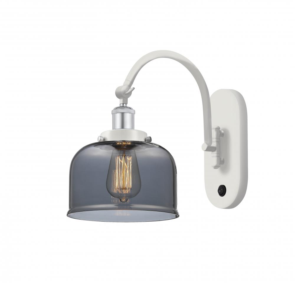 Bell - 1 Light - 8 inch - White Polished Chrome - Adjustable Swing Arm