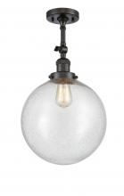 Innovations Lighting 201F-OB-G204-12 - Beacon - 1 Light - 12 inch - Oil Rubbed Bronze - Adjustable Semi-Flush Mount