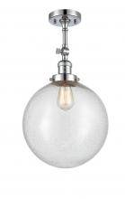 Innovations Lighting 201F-PC-G204-12 - Beacon - 1 Light - 12 inch - Polished Chrome - Adjustable Semi-Flush Mount
