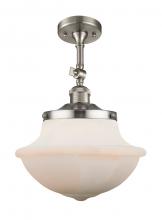 Innovations Lighting 201F-SN-G541 - Oxford - 1 Light - 12 inch - Brushed Satin Nickel - Adjustable Semi-Flush Mount