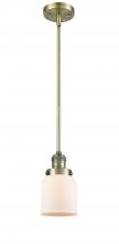 Innovations Lighting 201S-AB-G51 - Bell - 1 Light - 5 inch - Antique Brass - Stem Hung - Mini Pendant