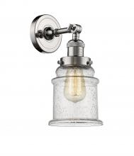 Innovations Lighting 203-PN-G184 - Canton - 1 Light - 7 inch - Polished Nickel - Adjustable Sconce