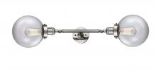 Innovations Lighting 208L-PN-G202-8 - Beacon - 2 Light - 8 inch - Polished Nickel - Adjustable Bath Vanity Light