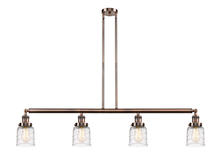 Innovations Lighting 214-AC-G513 - Bell - 4 Light - 50 inch - Antique Copper - Stem Hung - Island Light