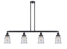 Innovations Lighting 214-BK-G184 - Canton - 4 Light - 51 inch - Matte Black - Stem Hung - Island Light