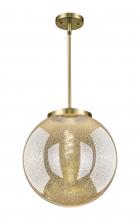 Innovations Lighting 221-1S-AB-G208-14 - Beacon - 1 Light - 16 inch - Antique Brass - Stem Hung - Pendant