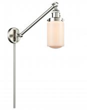 Innovations Lighting 237-SN-G311 - Dover - 1 Light - 5 inch - Brushed Satin Nickel -Adjustable Swing Arm