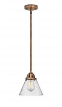 Innovations Lighting 288-1S-AC-G44 - Cone - 1 Light - 8 inch - Antique Copper - Cord hung - Mini Pendant