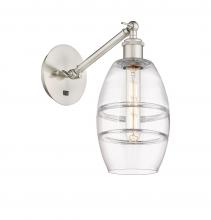 Innovations Lighting 317-1W-SN-G557-6CL - Vaz - 1 Light - 6 inch - Brushed Satin Nickel - Adjustable Sconce