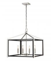 Innovations Lighting 376-4CR-BPN-20 - Wiscoy - 4 Light - 20 inch - Black Polished Nickel - Chain Hung - Pendant