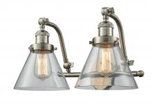 Innovations Lighting 515-2W-SN-G42 - Cone - 2 Light - 18 inch - Brushed Satin Nickel - Adjustable Bath Vanity Light