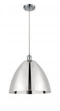 Innovations Lighting 516-1P-PC-MBD-16-PC - Bristol - 1 Light - 16 inch - Polished Chrome - Cord hung - Mini Pendant