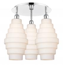 Innovations Lighting 516-3C-PC-G671-8 - Cascade - 3 Light - 20 inch - Polished Chrome - Flush Mount