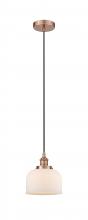 Innovations Lighting 616-1PH-AC-G71 - Bell - 1 Light - 8 inch - Antique Copper - Cord hung - Mini Pendant