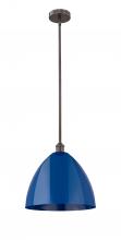 Innovations Lighting 616-1S-OB-MBD-16-BL - Plymouth - 1 Light - 16 inch - Oil Rubbed Bronze - Cord hung - Mini Pendant
